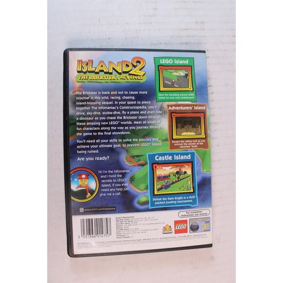 Lego Island 2 PC video game The Brickster's Revenge Vintage Rare Vido Game - Picture 3 of 9